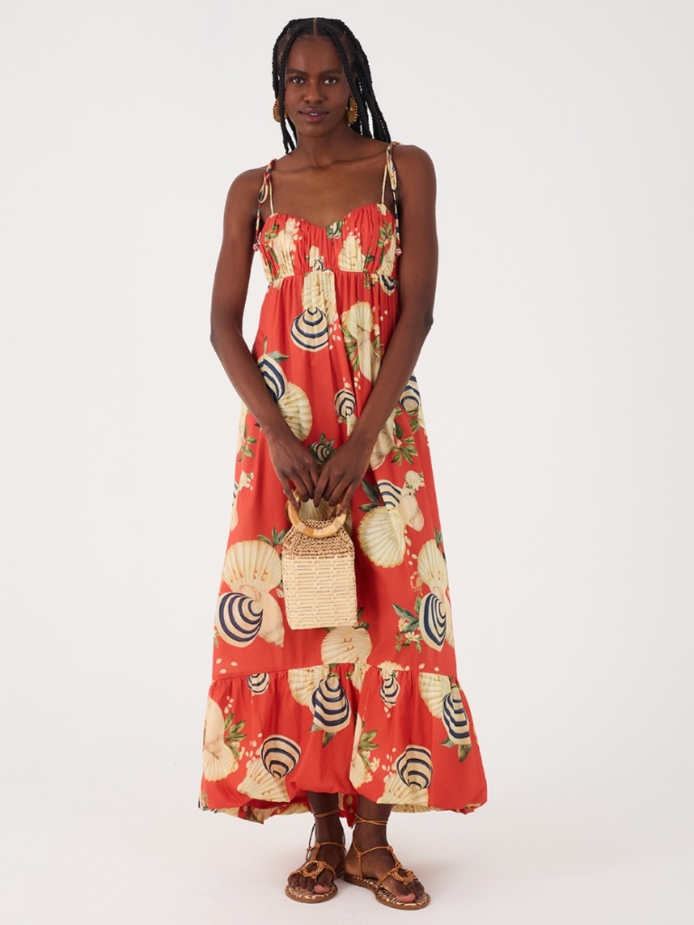 Shopbop Dress To Cropped Dress in Seashell Print- Large